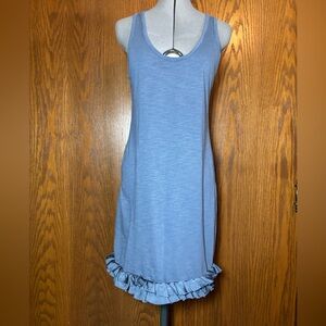 Banana Republic Heather Gray/blue T-shirt Knit dress - medium.